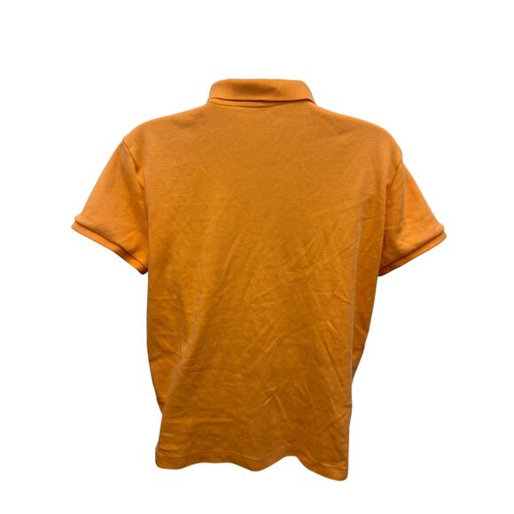 VTG 90's Ralph Lauren Sport Polo Shirt Womens XL Orange Pony Preppy Slim Top - Picture 3 of 5